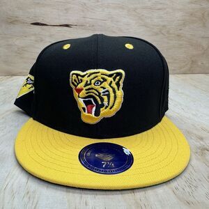 NEW Osaka Tigers Ebbets Field Flannels DNA Fitted Cap Hat Black sz 7 3/4